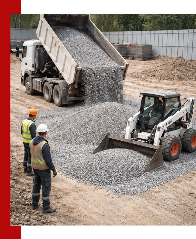 Доставка и продажа гранитного щебня фракции 0-5 в Рязани