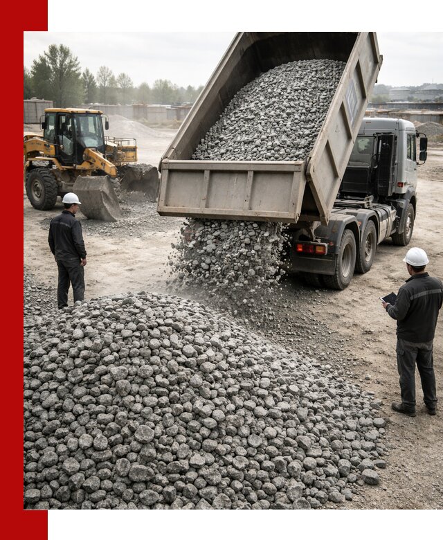 Доставка гранитного щебня фракции 20-40 в Рязани