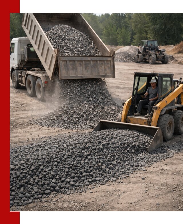 Гранитный щебень фракция 40-70 с доставкой в Рязани