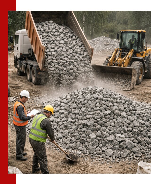 Гранитный щебень фракция 70-150 доставка в Рязани