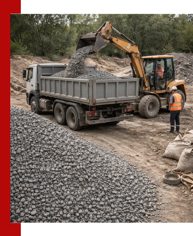 Доставка гравийного щебня в Рязани оптом и в розницу