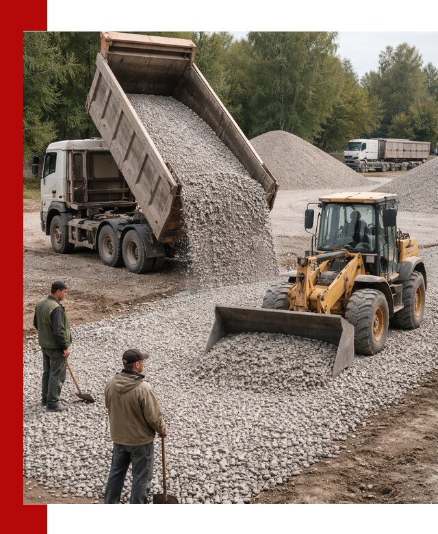 Купить гравийный щебень фракция 20-40 в Рязани с доставкой