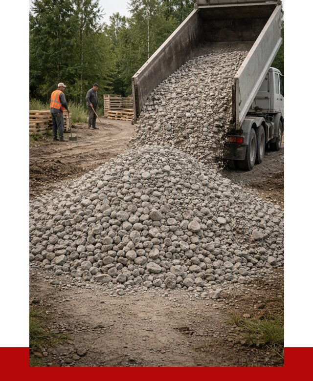 гравийный щебень фракция 70-120 в Рязани от 2516 р. ПРОНЕРУДРзн