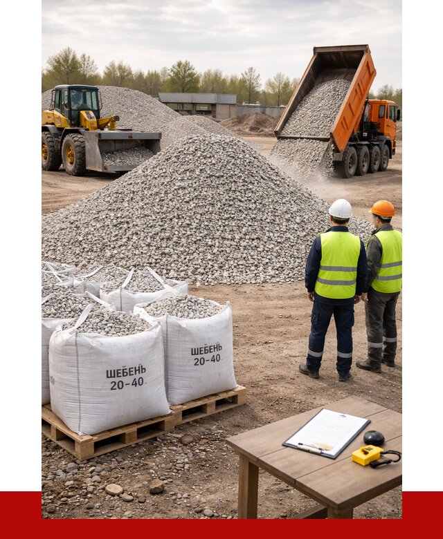 Известняковый щебень 20-40 в Рязани от 2156 р. ПРОНЕРУДРзн