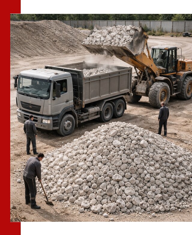 Известняковый щебень фракция 70–150 с доставкой в Рязани