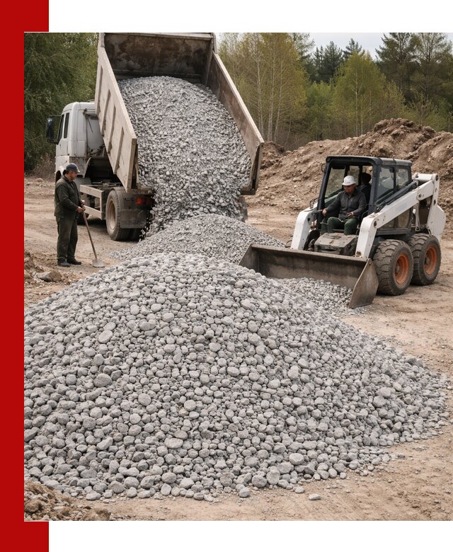 Доставка доломитового щебня в Рязани напрямую от карьера