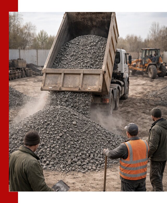 Доставка шлакового щебня в удобные сроки по выгодной цене в Рязани