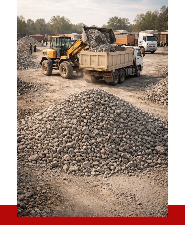 Вторичный щебень фракция 40-70 в Рязани от 1787 р, ПРОНЕРУДРзн