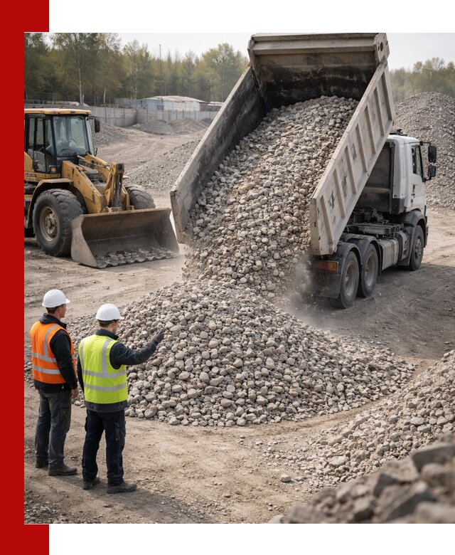 Вторичный щебень фракция 40–70 доставка в Рязани