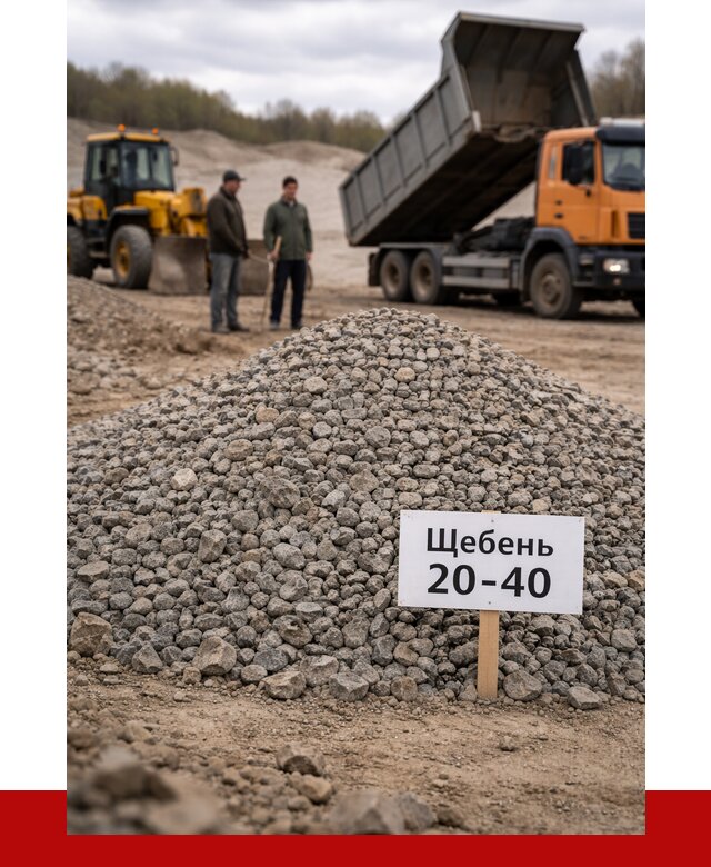 Бетонный щебень фракция 20-40 в Рязани от 2516 р. | ПРОНЕРУДРзн