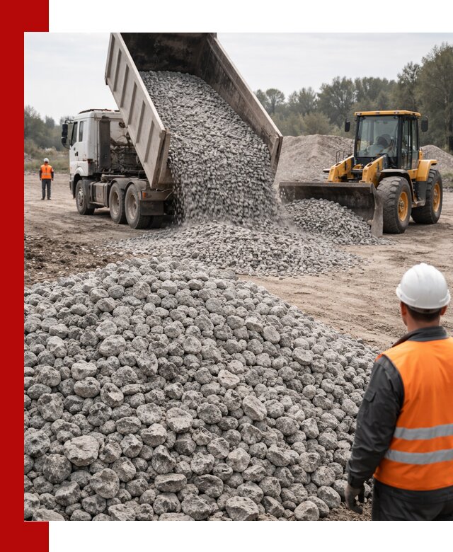 Доставка бетонного щебня фракции 20-40 в Рязани