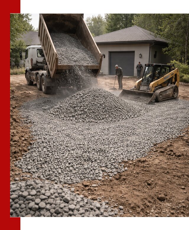 Щебень для парковки в Рязани: доставка и укладка качественного материала
