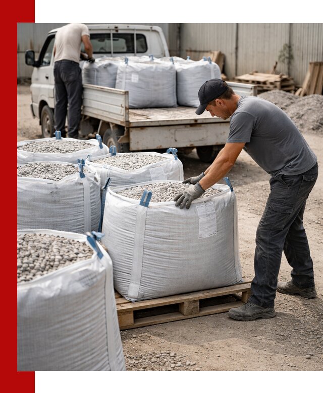 Доставка щебня в мешках по выгодным ценам в Рязани
