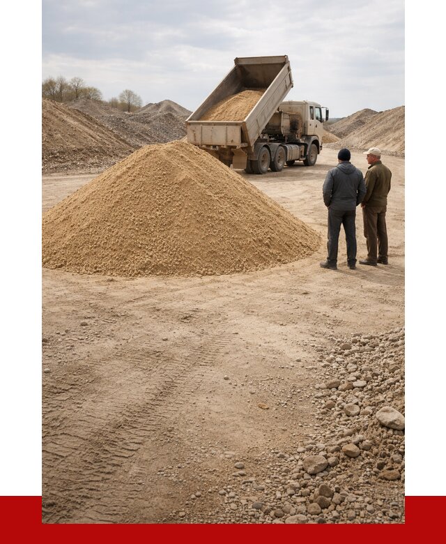 Карьерный песок крупнозернистый в Рязани от 8728 р | ПРОНЕРУДРзн