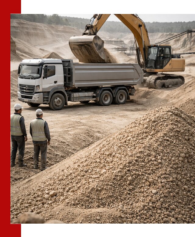 Карьерный крупнозернистый песок с доставкой в Рязани