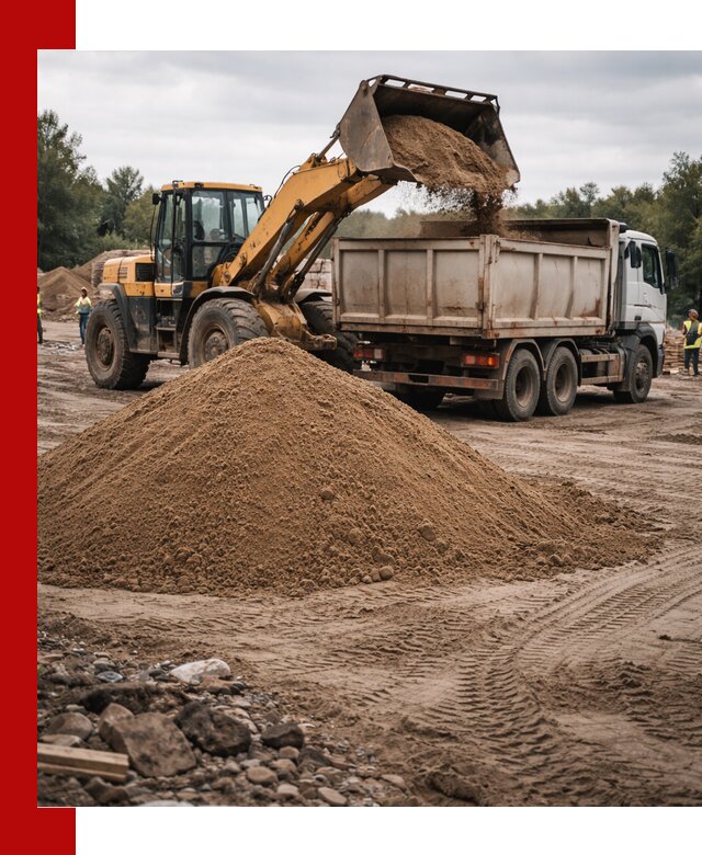 Доставка речного песка навалом в Рязани быстро и выгодно
