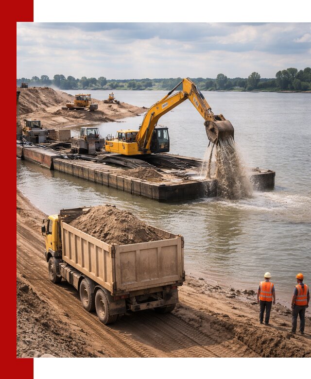 Намывной песок с доставкой в Рязани оптом и в розницу