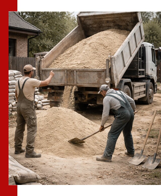 Песок для штукатурки с доставкой в Рязани качественный и чистый