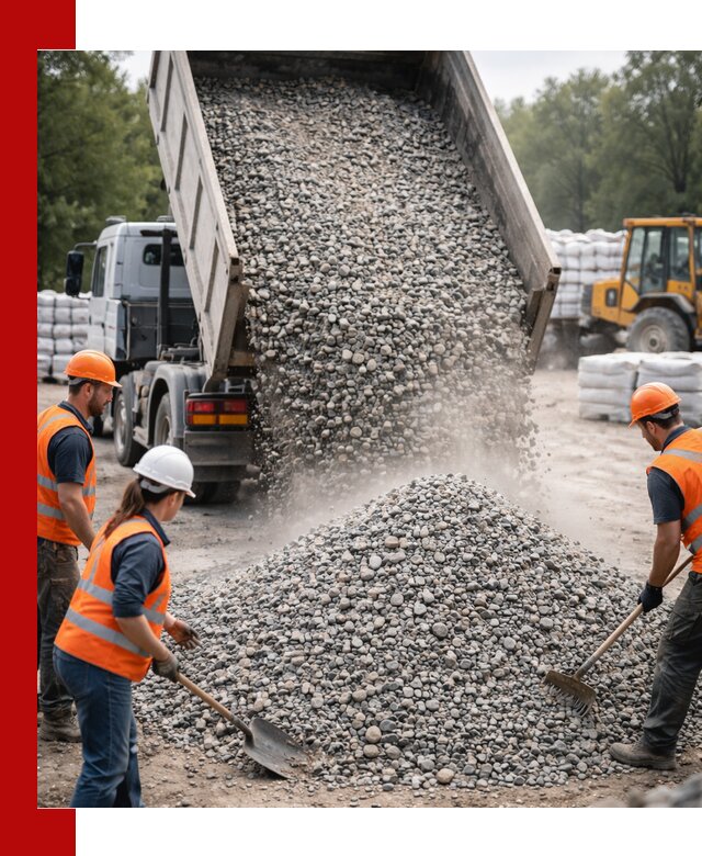 Доставка гравия и камня в Рязани оптом и в розницу
