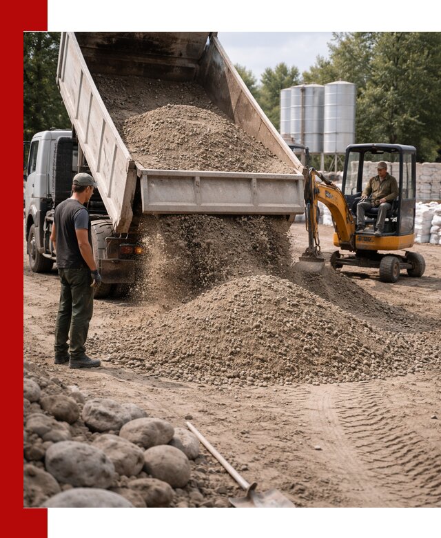 Доставка ПГС С3 в Рязани самосвалами и миксерами