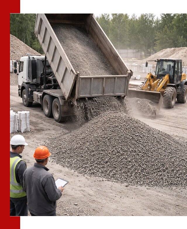 Доставка и продажа гранитного отсева 0-10 в Рязани