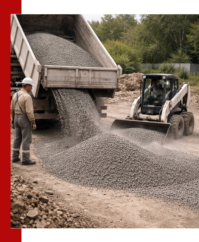 Доставка гравийного отсева 0-5 в Рязани оптом и в розницу