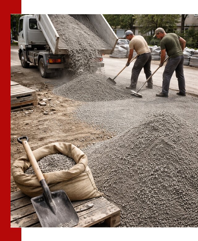 Отсев для тротуарной плитки в Рязани — доставка и укладка