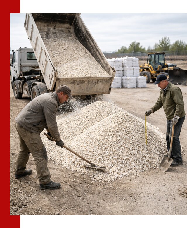 Мраморная крошка с доставкой и разгрузкой в Рязани