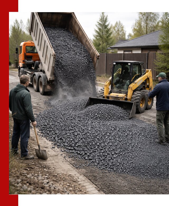 Крошка габбро с доставкой в Рязани для строительных работ