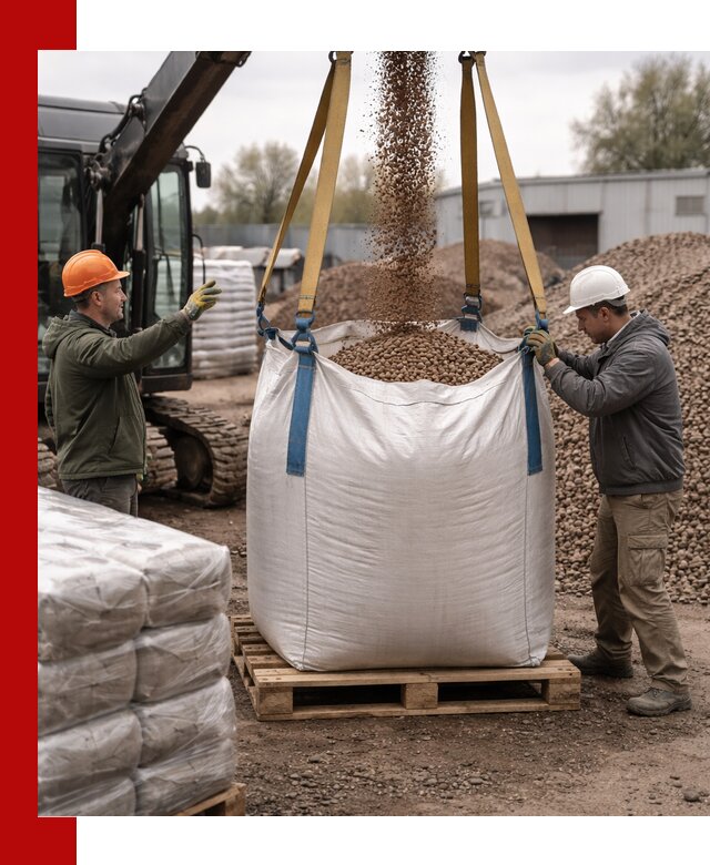 Керамзит в биг-бегах с доставкой в Рязани