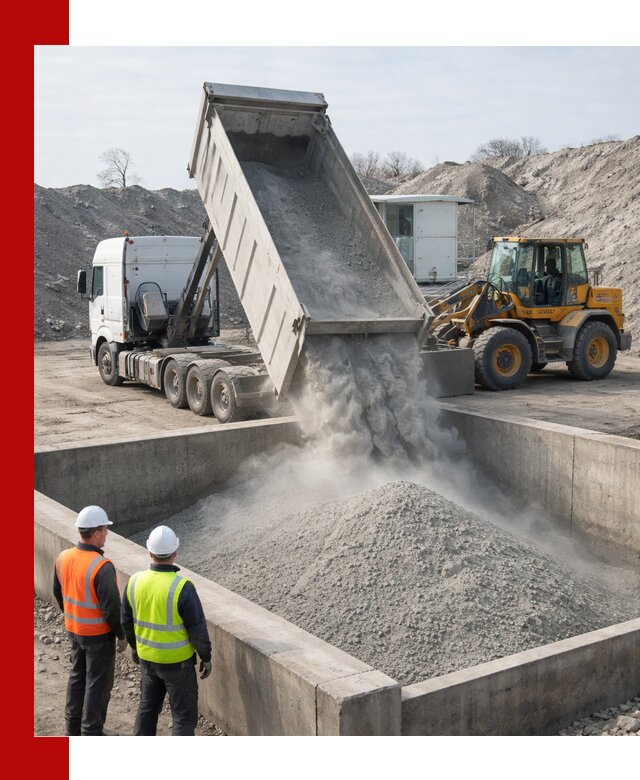 Доставка цемента навалом в Рязани крупными партиями