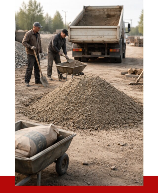 Цементно-песчаная смесь М150 в Рязани от 4826 р. | ПРОНЕРУДРзн