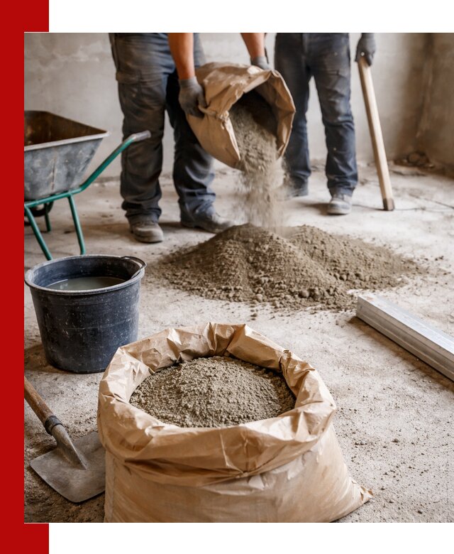 Доставка сухой смеси для стяжки в Рязани