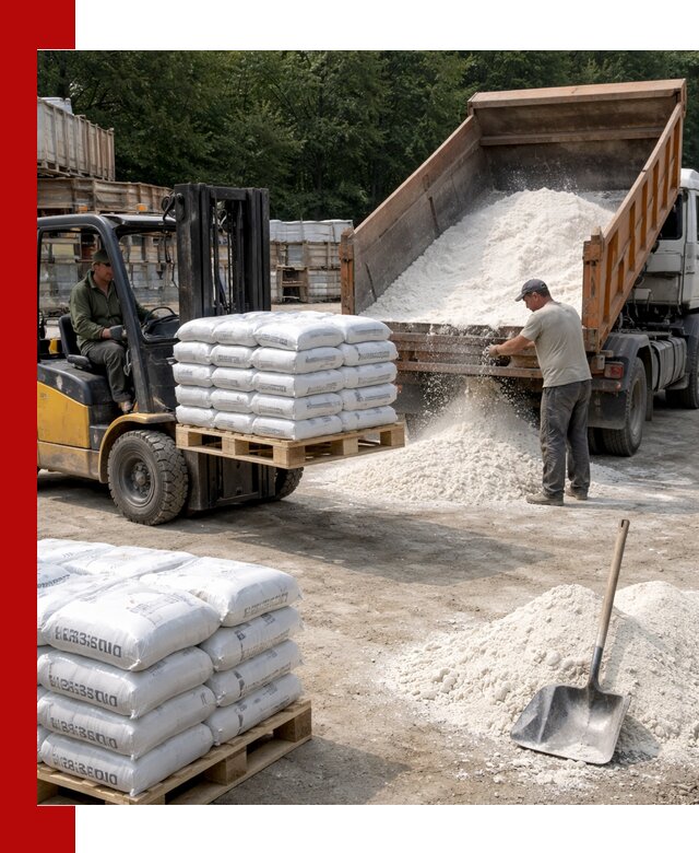 Доставка строительной извести оптом и в розницу в Рязани