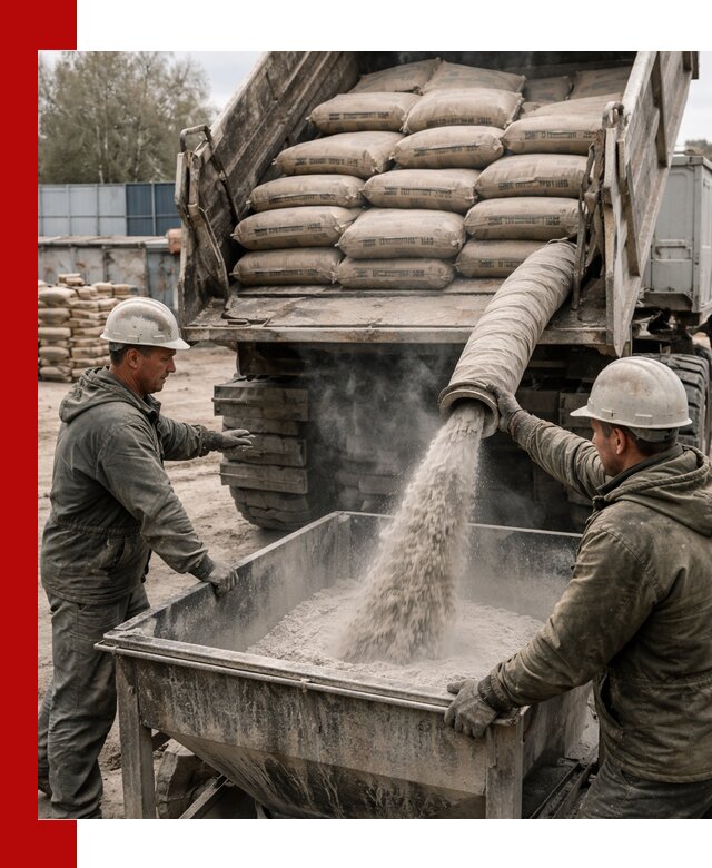 Доставка цемента М400 в Рязани оптом и в розницу