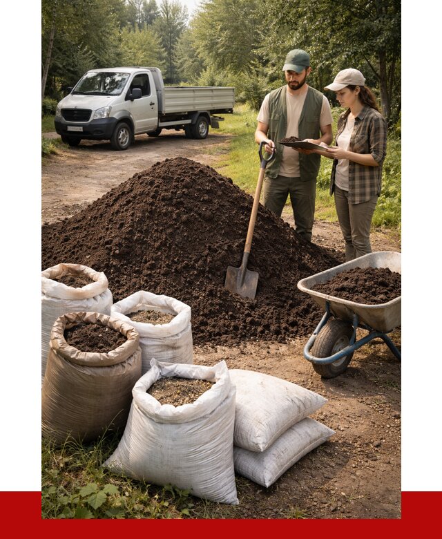 Купить грунт с доставкой в Рязани от 4621 р. за м3 | ПРОНЕРУДРзн