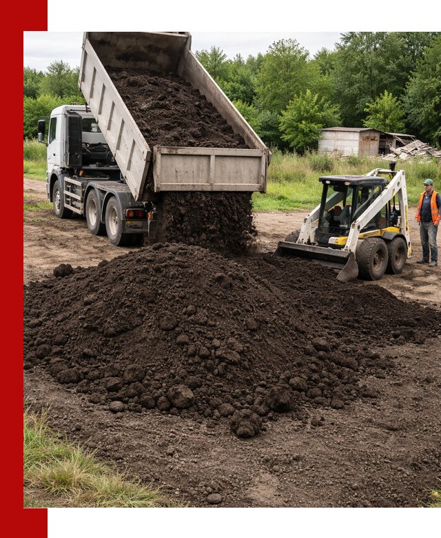 Поставка плодородной земли с доставкой самосвалом в Рязани