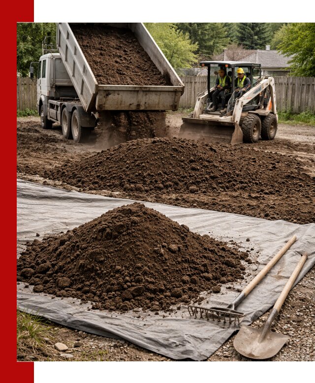 Грунт для отсыпки участка с доставкой в Рязани