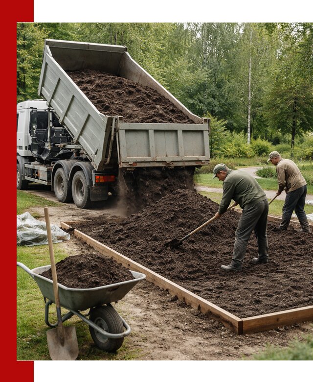 Доставка грунта для озеленения и благоустройства в Рязани