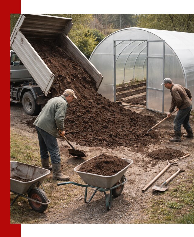 Грунт для теплицы с доставкой в Рязани — плодородный субстрат под растения