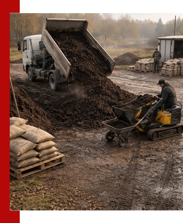 Кислый торф в доставке по выгодным ценам в Рязани