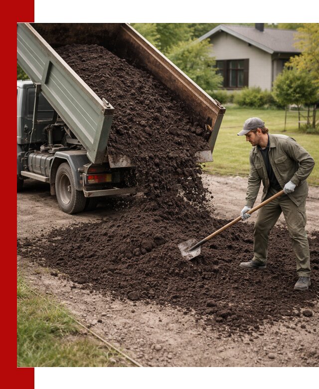 Чернозем для газона с доставкой в Рязани быстро и качественно