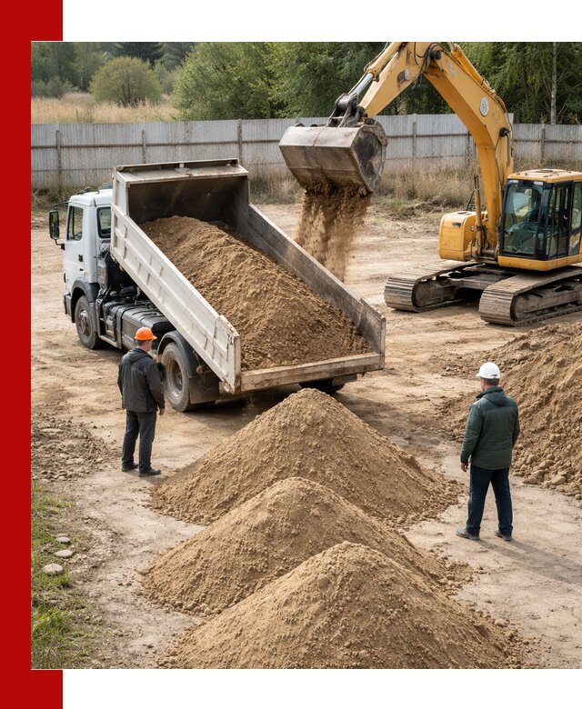 Доставка супеси вагонными и автопартиями в Рязани
