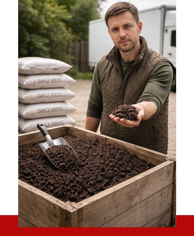 Купить биогумус в Рязани с доставкой от 8728 р. за куб | ПРОНЕРУДРзн