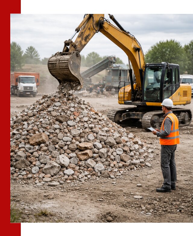 Доставка и вывоз строительного боя в Рязани