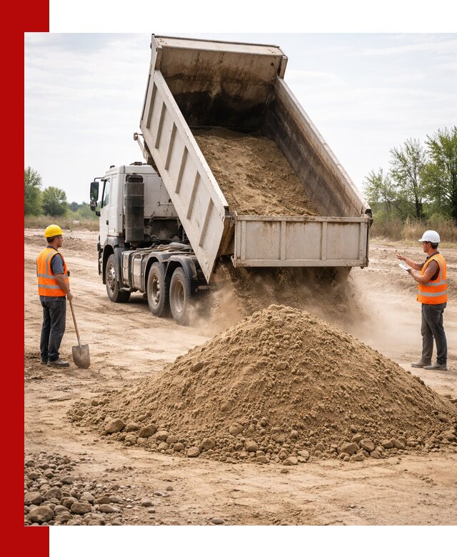 Доставка самосвалом 15 кубов в Рязани за город и по городу