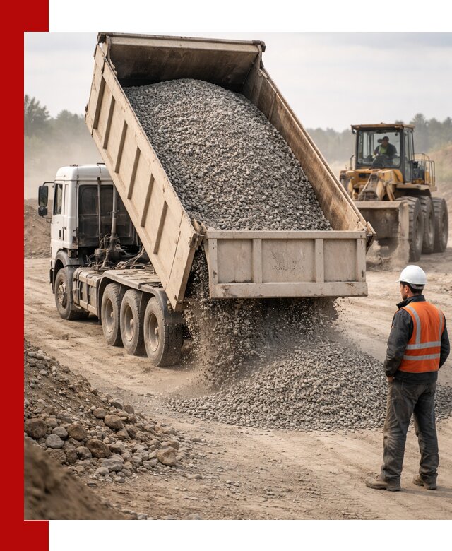 Доставка самосвалом 40 кубов цемента и сыпучих в Рязани