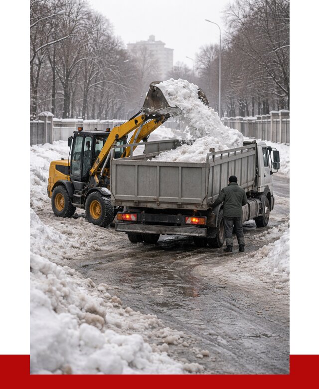 Вывоз снега с погрузкой в Рязани от 3594 р. ПРОНЕРУДРзн