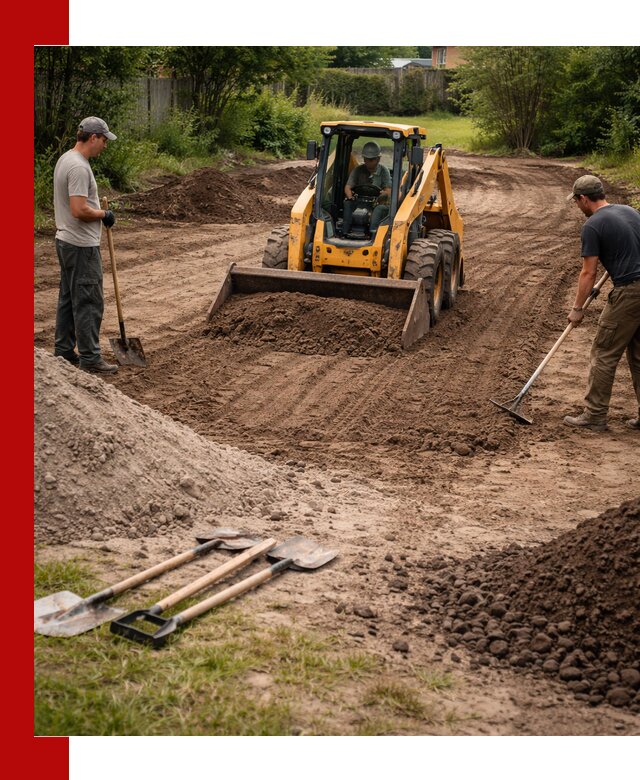 Планировка участка грунтом с вывозом и доставкой в Рязани