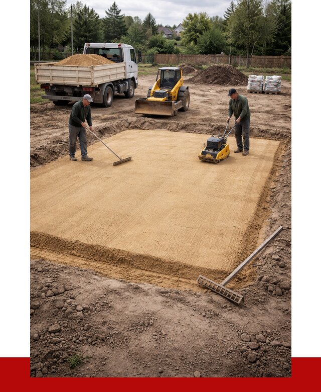 Устройство песчаной подушки в Рязани от 4621 р. ПРОНЕРУДРзн